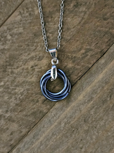 Load image into Gallery viewer, Gunmetal (Gray) Love Knot Pendant
