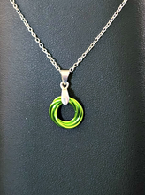 Load image into Gallery viewer, Sour Apple (Light Green) Love Knot Pendant
