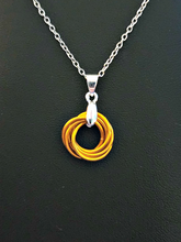 Load image into Gallery viewer, Marmalade (Light Orange) Love Knot Pendant
