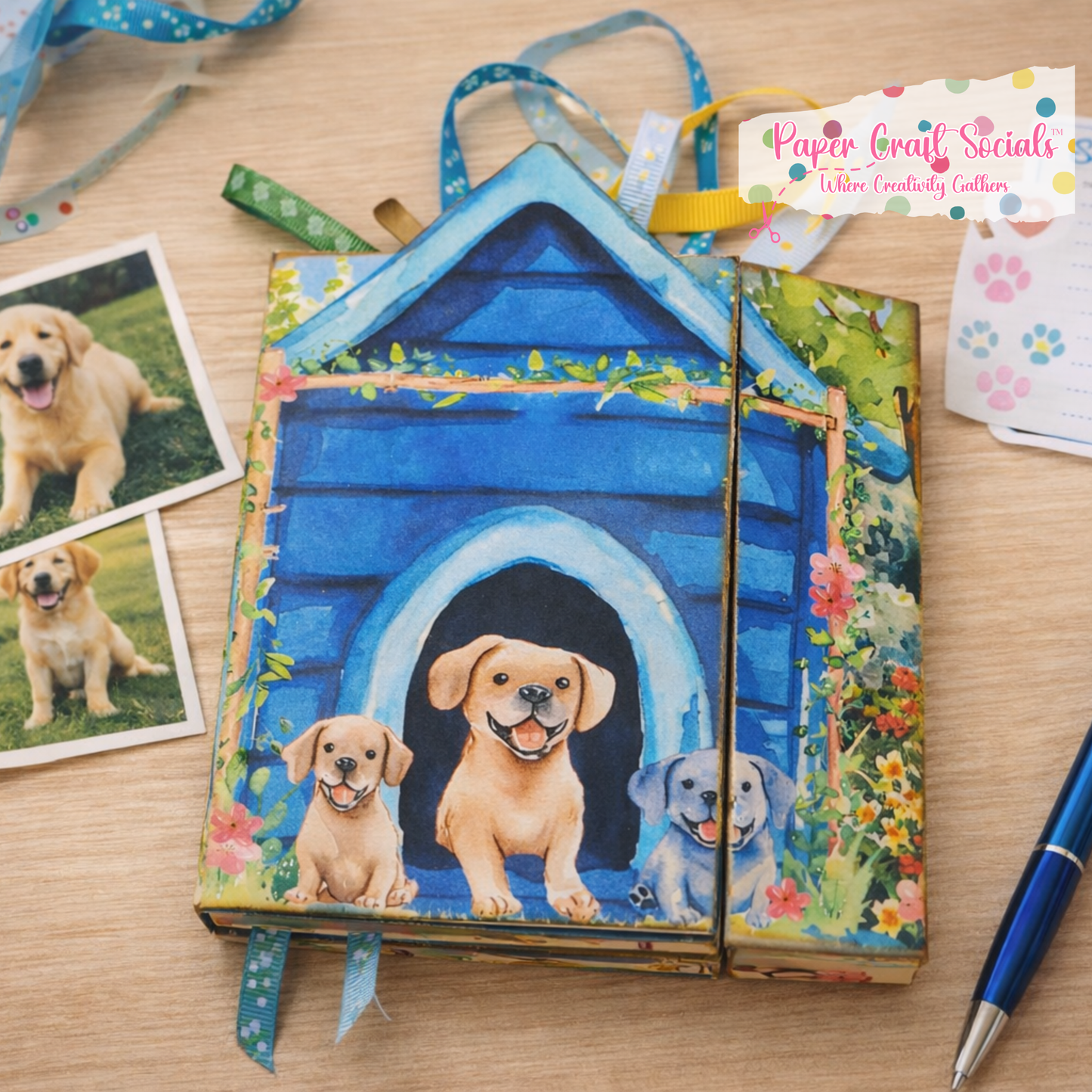 Pups in the Park: A Puppy-Themed Memory Keeper Paper Kit (paper only)