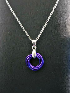 Lilac (Purple) Love Knot Pendant