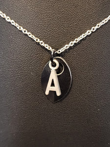 Scalemaille Letter A Initial Necklace