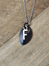 Load image into Gallery viewer, Scalemaille Letter F Initial Necklace
