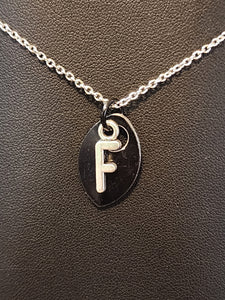 Scalemaille Letter F Initial Necklace