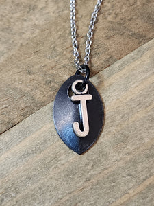 Scalemaille Letter J Initial Necklace