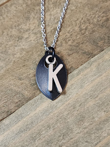 Scalemaille Letter K Initial Necklace