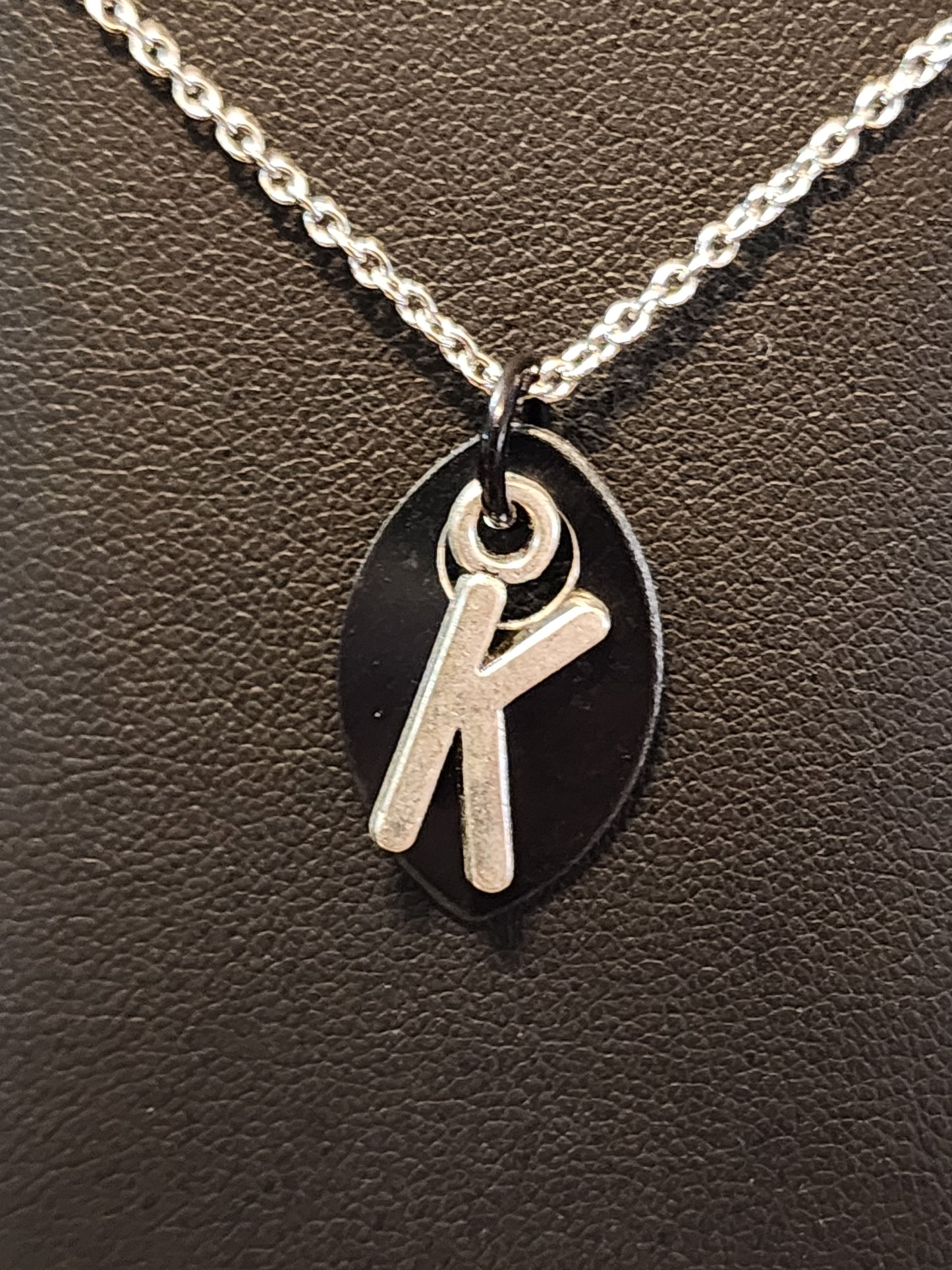 Scalemaille Letter K Initial Necklace