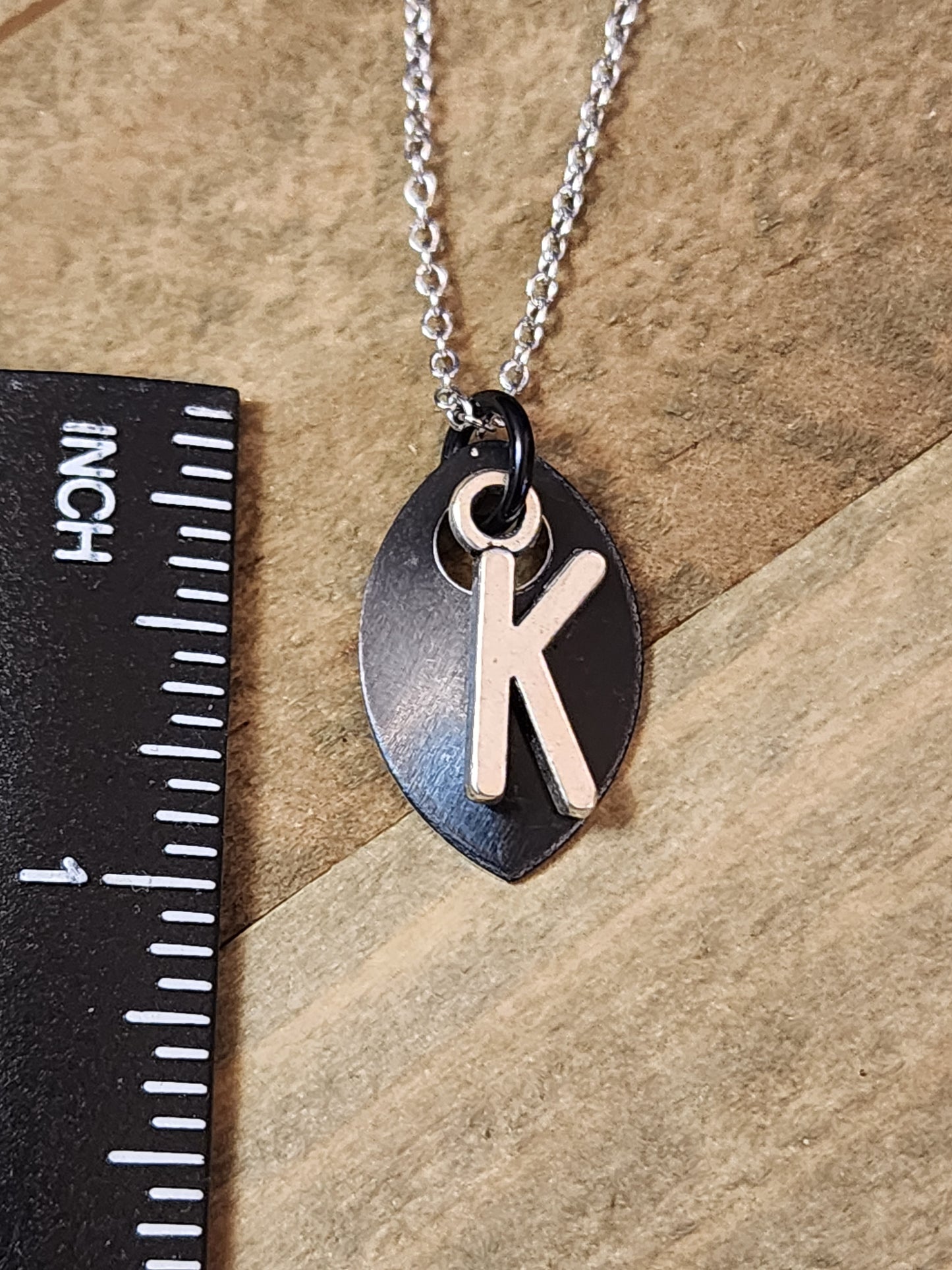 Scalemaille Letter K Initial Necklace