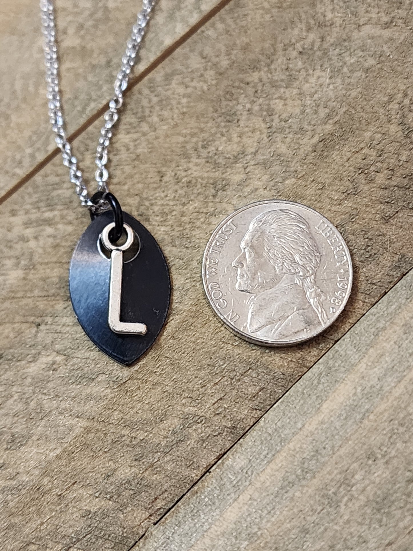 Scalemaille Letter L Initial Necklace