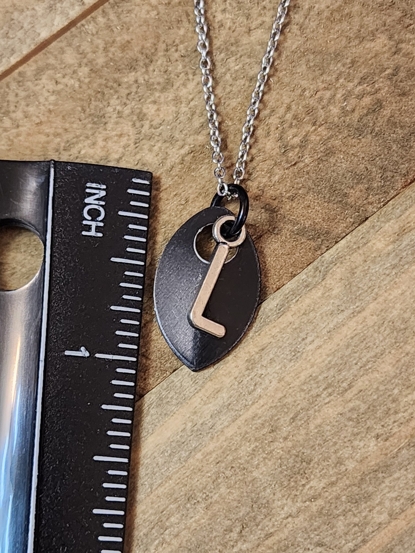 Scalemaille Letter L Initial Necklace