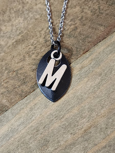Scalemaille Letter M Initial Necklace
