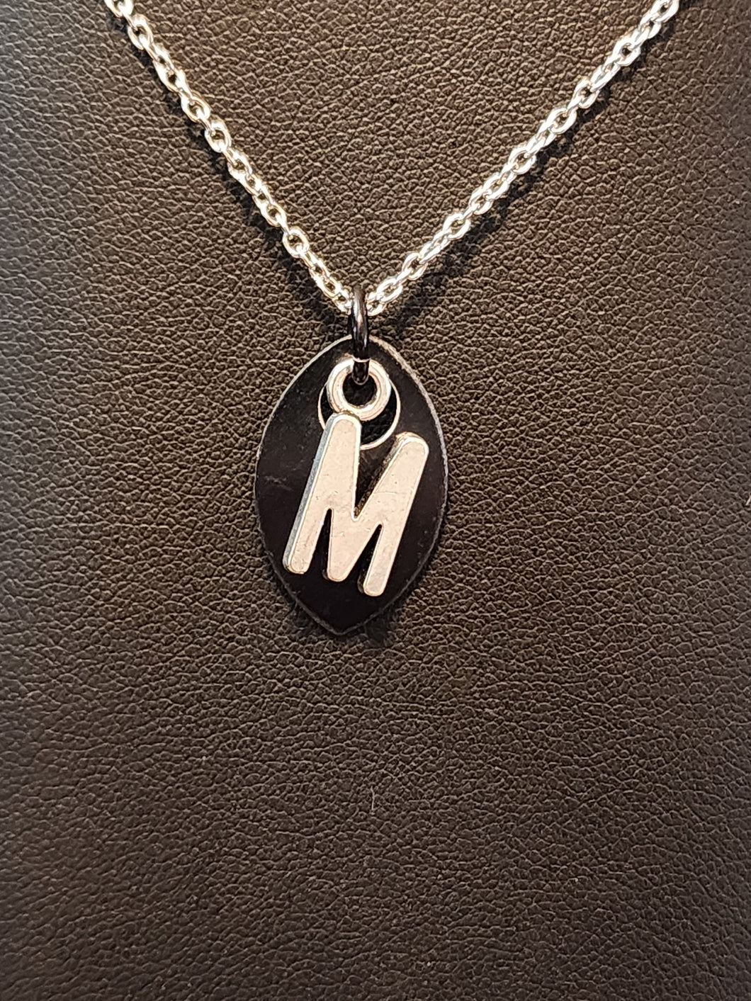 Scalemaille Letter M Initial Necklace