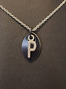 Scalemaille Letter P Initial Necklace