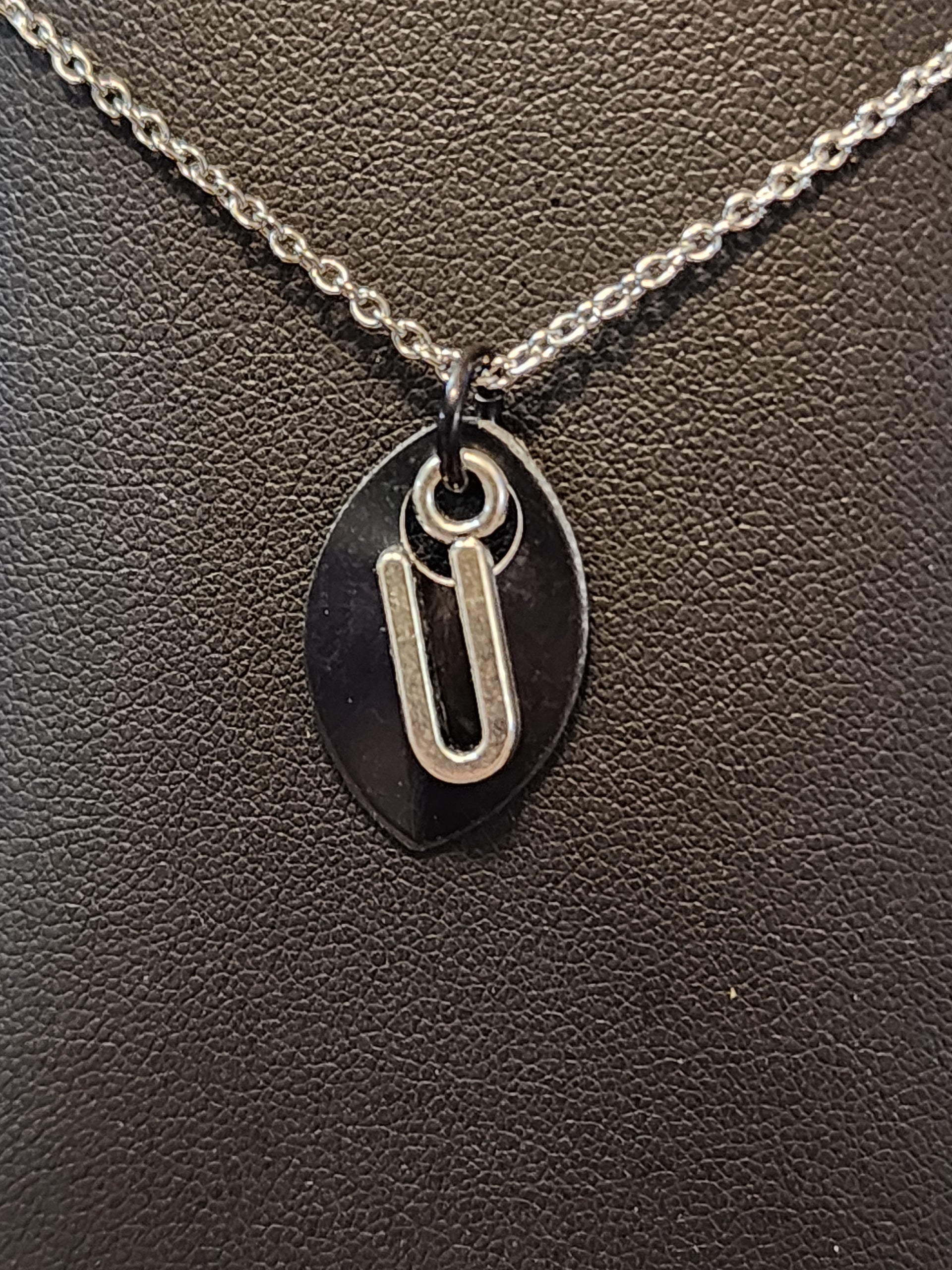 Scalemaille Letter U Initial Necklace