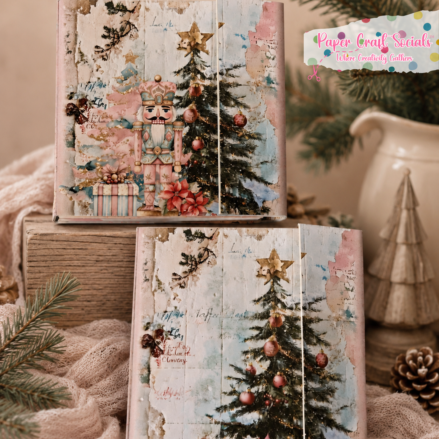 Nutcracker “Memory Keeper” Junk Journal Paper Kit (paper only)