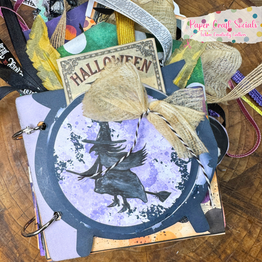 Witches Brew Ring-Bound Junk Journal Kit – Paper Craft Socials Paper Only Kit