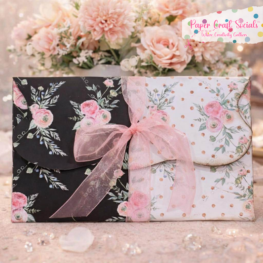 Mother’s Day Folio Card Clutch Purse Kit | Paper Craft Socials Kit for Mom