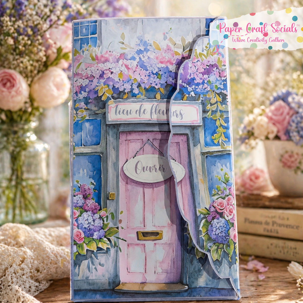 Summer in Paris Pocket Folio – Paper Craft Socials (Paper Only Kit)