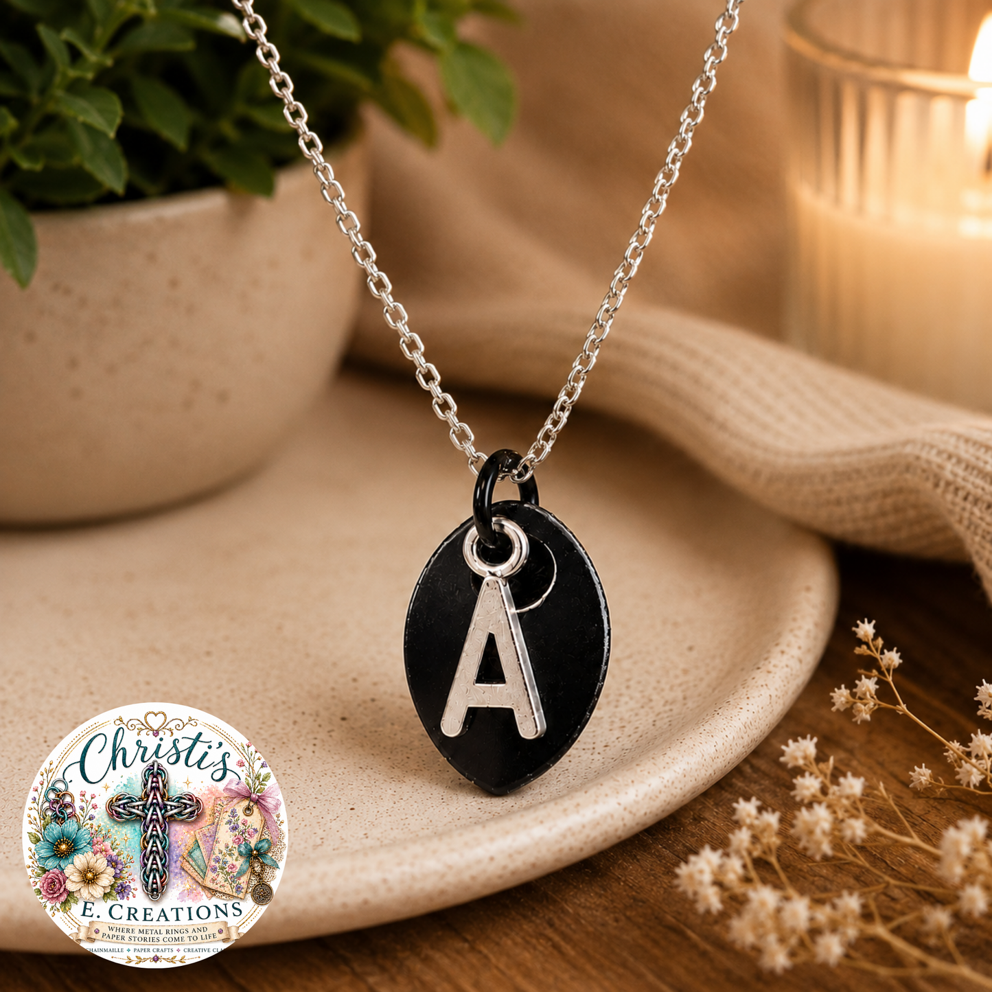 Alphabet Scale Necklace – Letter [A]