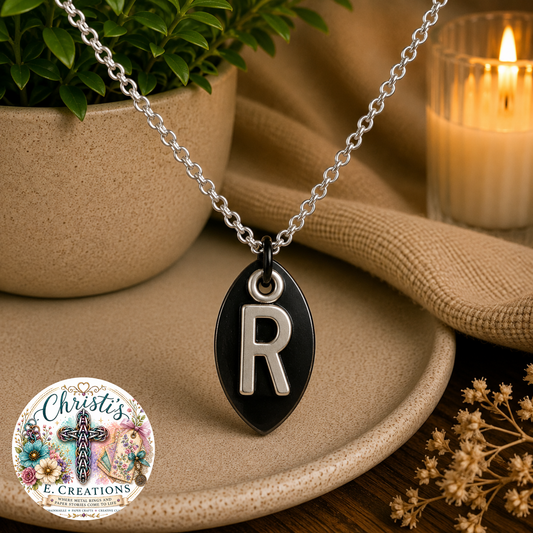 Alphabet Scale Necklace – Letter [R]