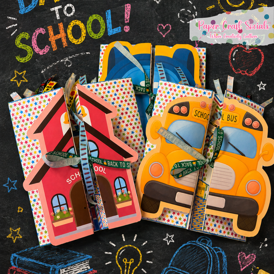 Back To School 3 in 1 Pocket Folio Journal 2025 – Paper Kit