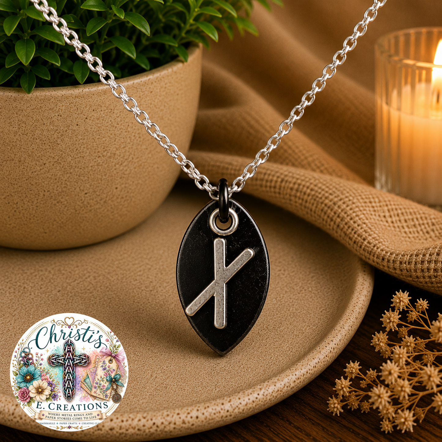 Alphabet Scale Necklace – Letter [X]