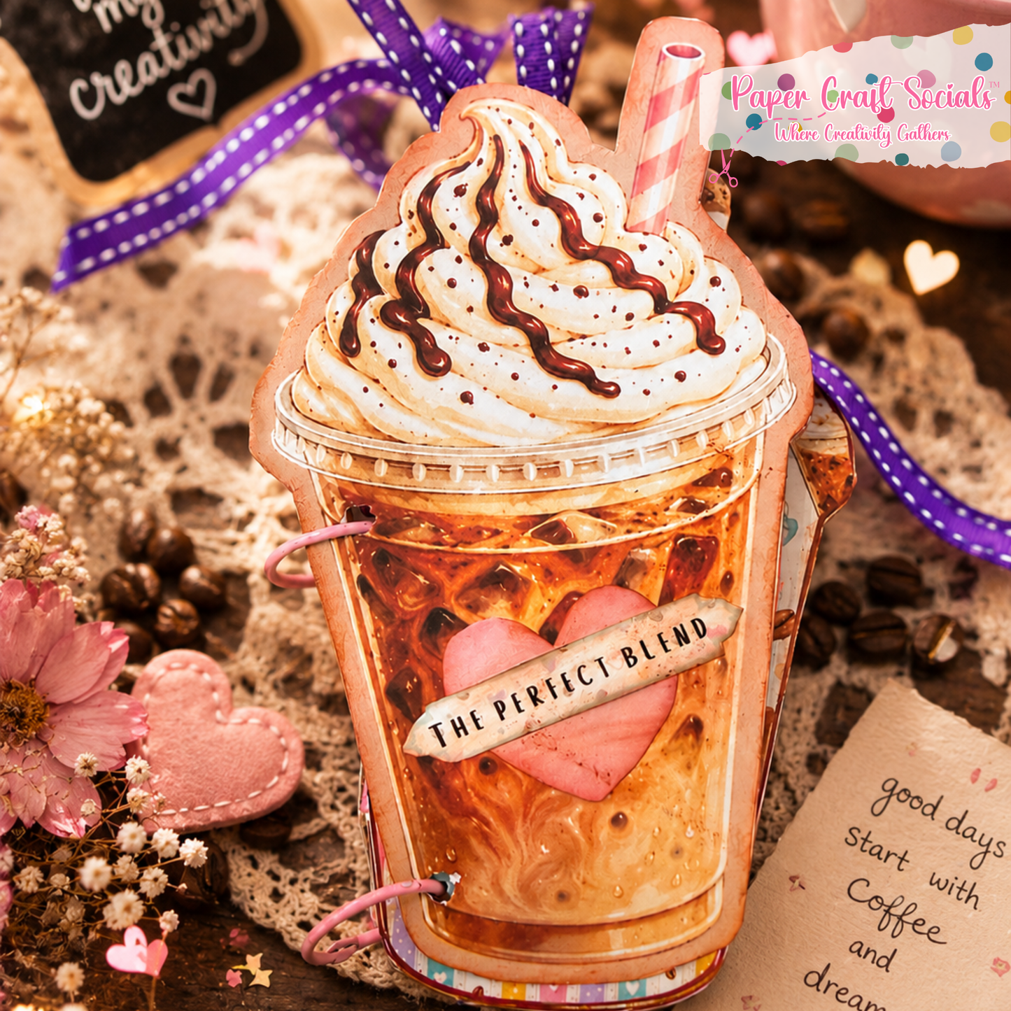 Coffee & Friends Journal – Paper Kit