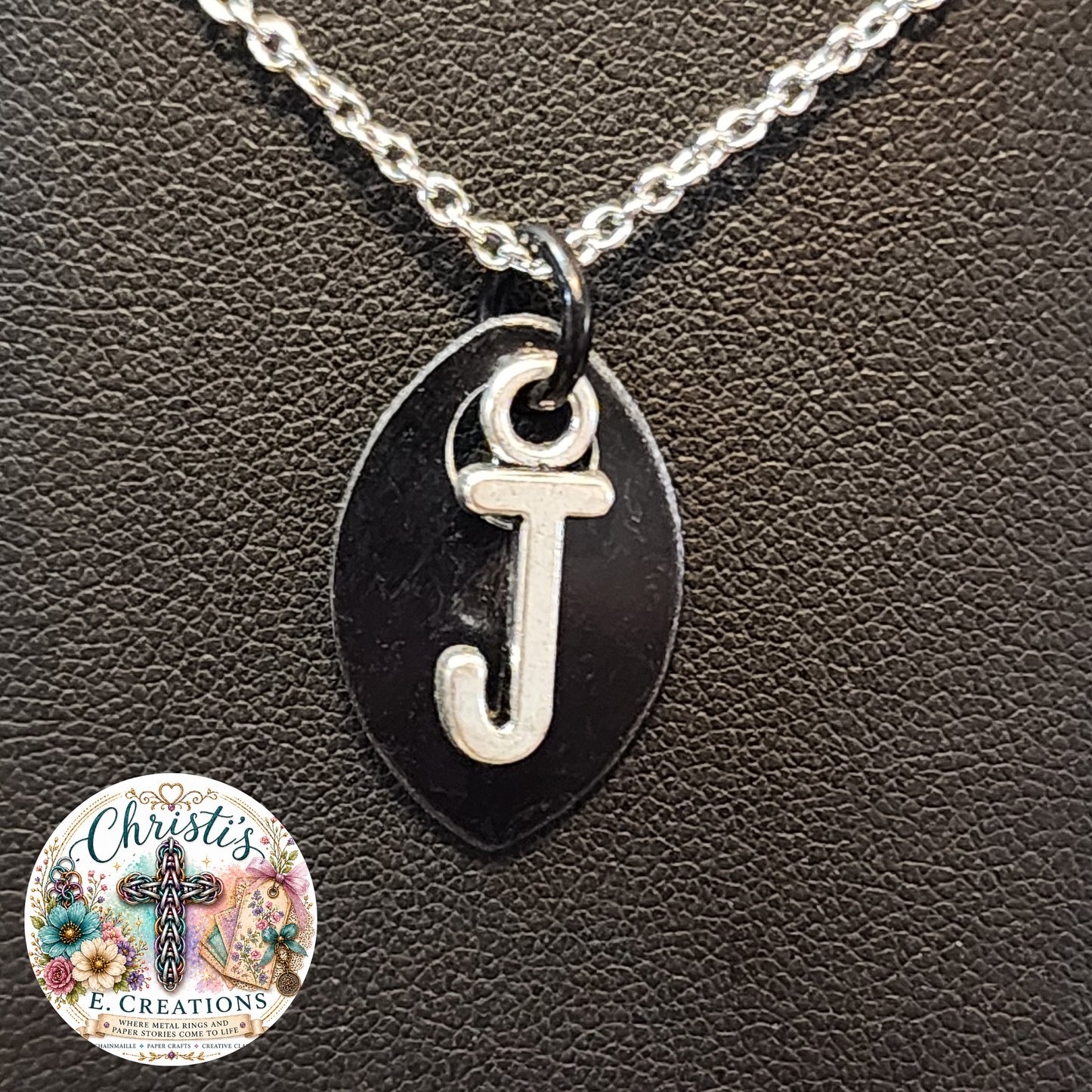 Alphabet Scale Necklace – Letter [J]