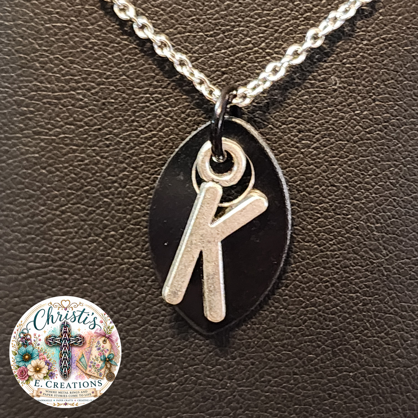 Alphabet Scale Necklace – Letter [K]