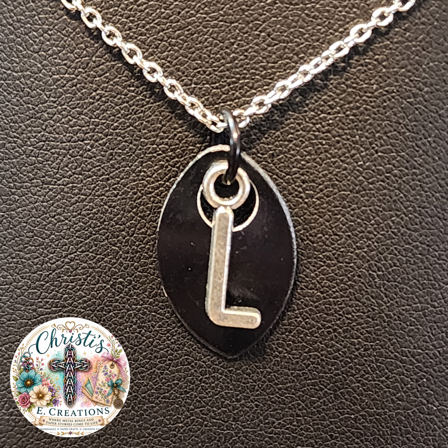 Alphabet Scale Necklace – Letter [L]