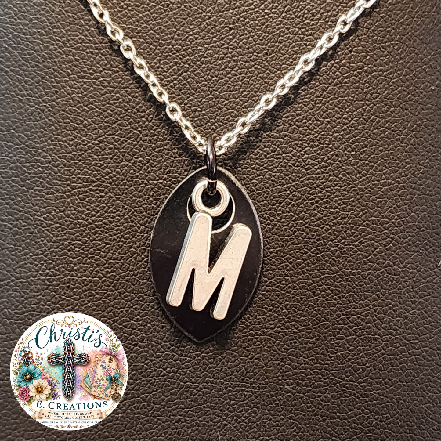Alphabet Scale Necklace – Letter [M]