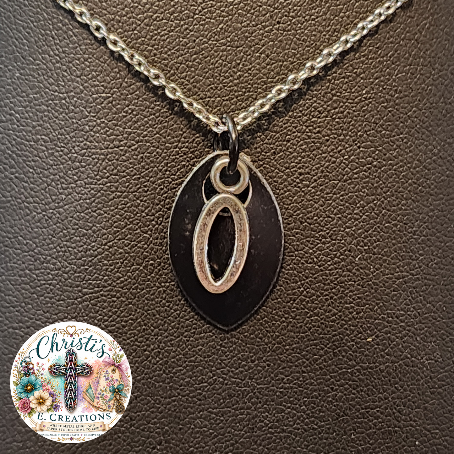 Alphabet Scale Necklace – Letter [O]