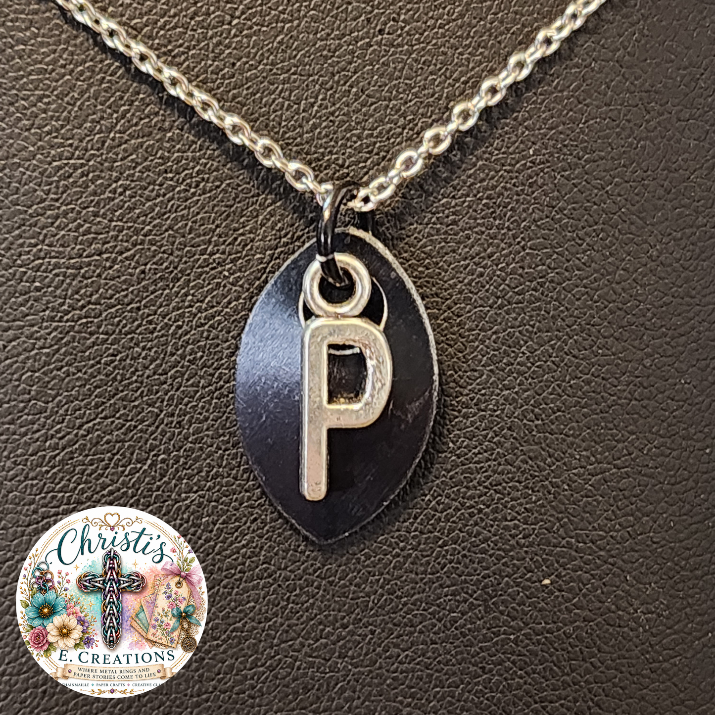 Alphabet Scale Necklace – Letter [P]