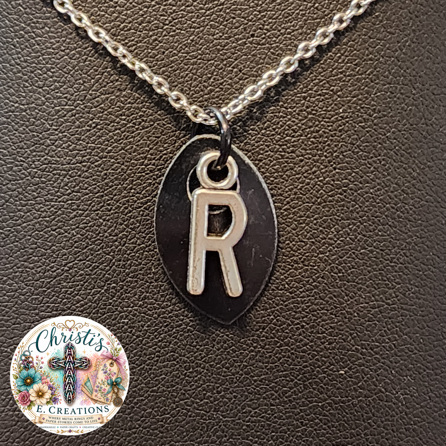 Alphabet Scale Necklace – Letter [R]
