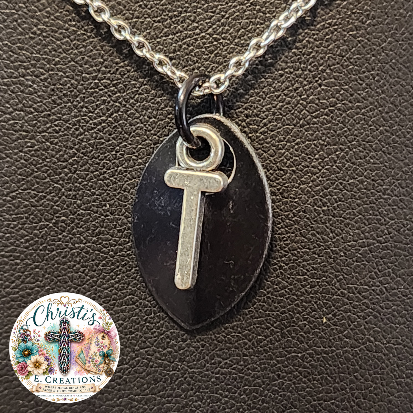 Alphabet Scale Necklace – Letter [T]