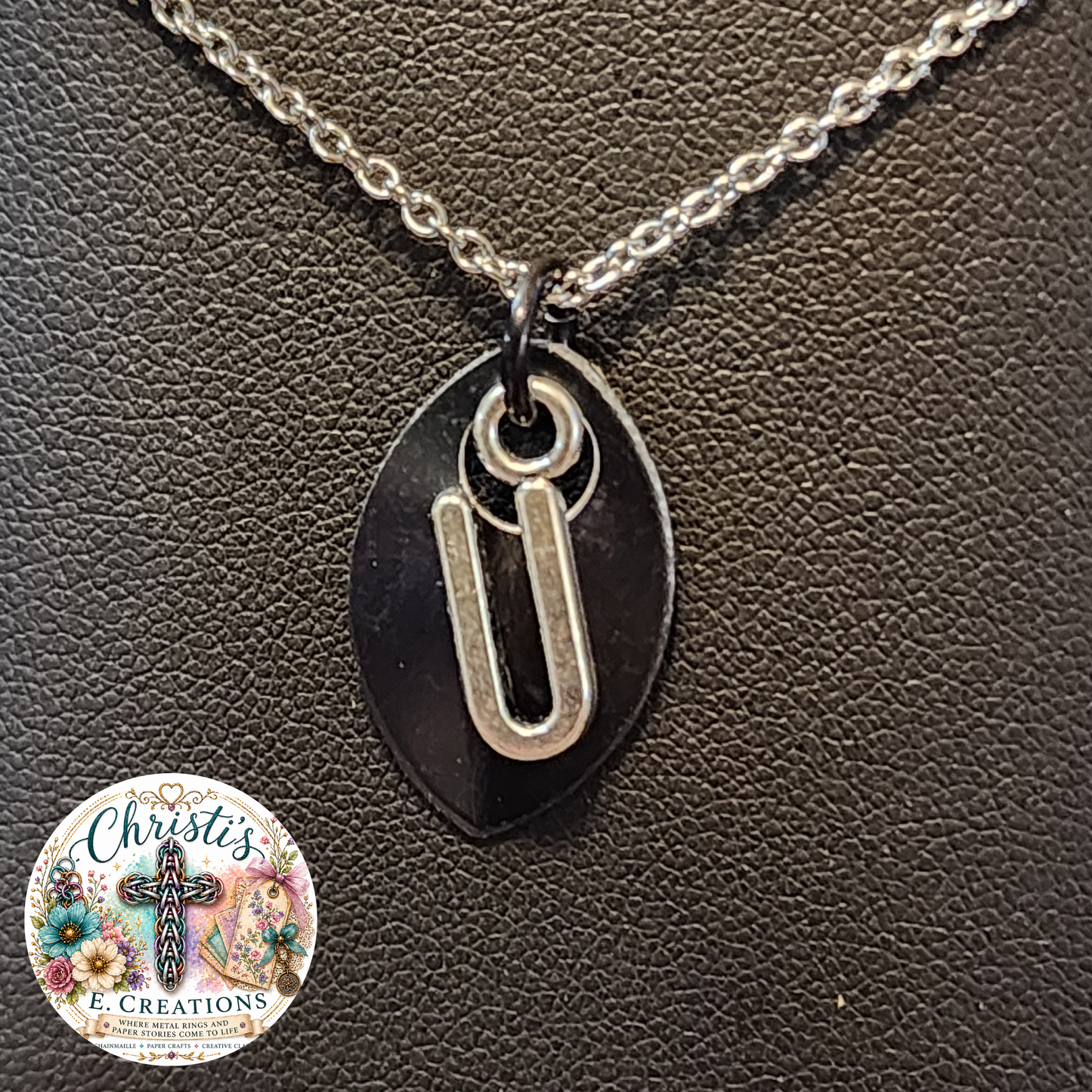 Alphabet Scale Necklace – Letter [U]