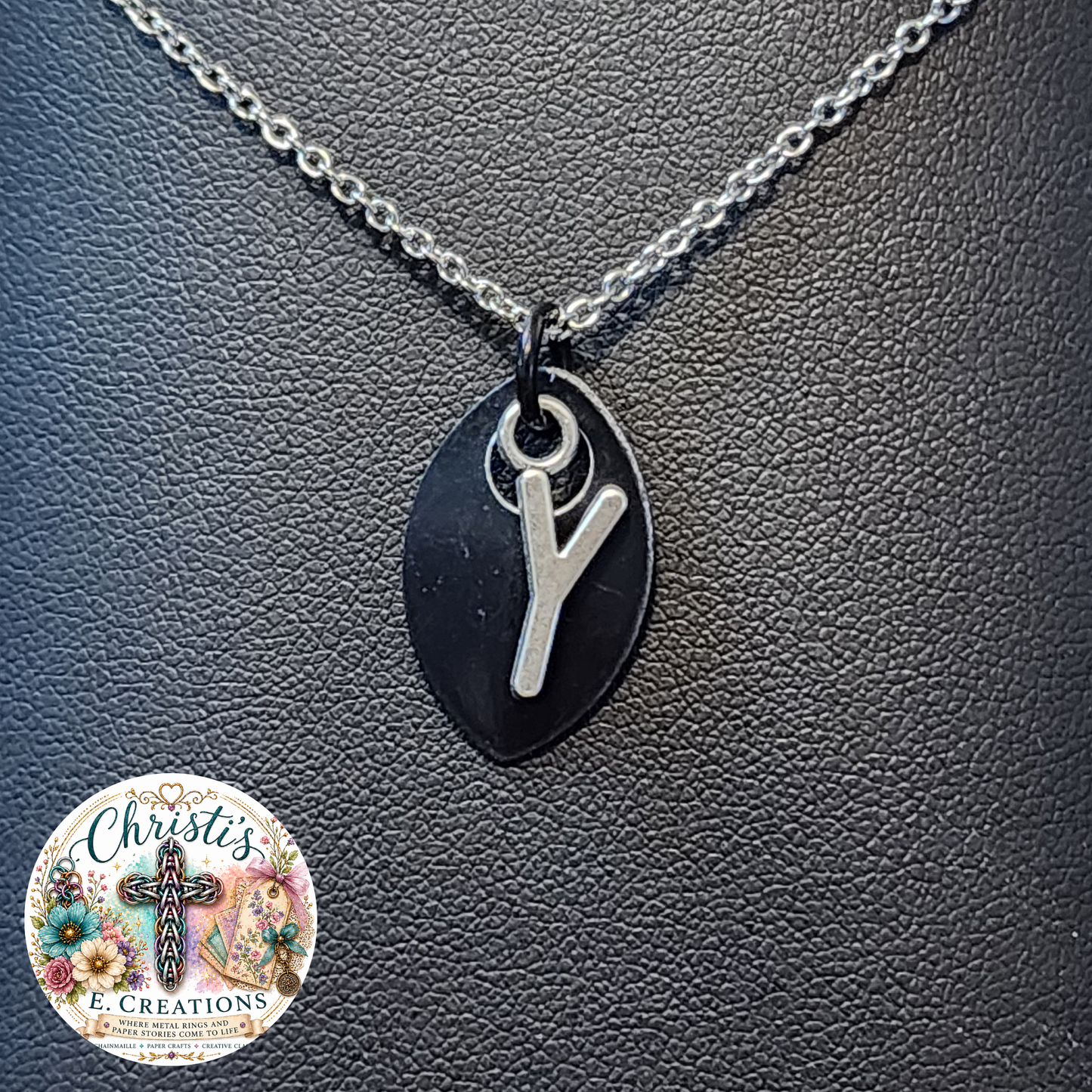 Alphabet Scale Necklace – Letter [Y]
