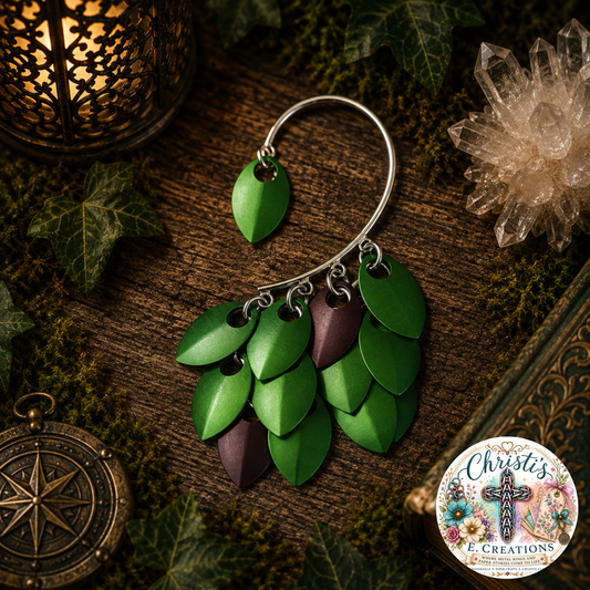 Left Land Brigade Ear Cuff – Guardian Collection (Green and Brown)