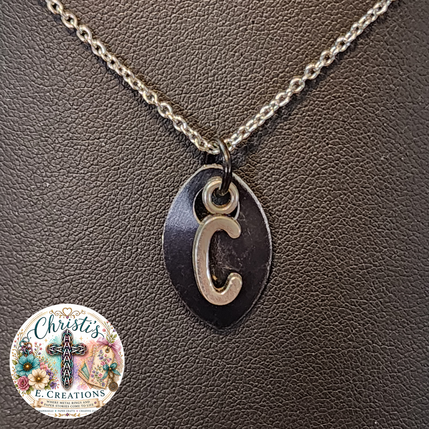 Alphabet Scale Necklace – Letter [C]