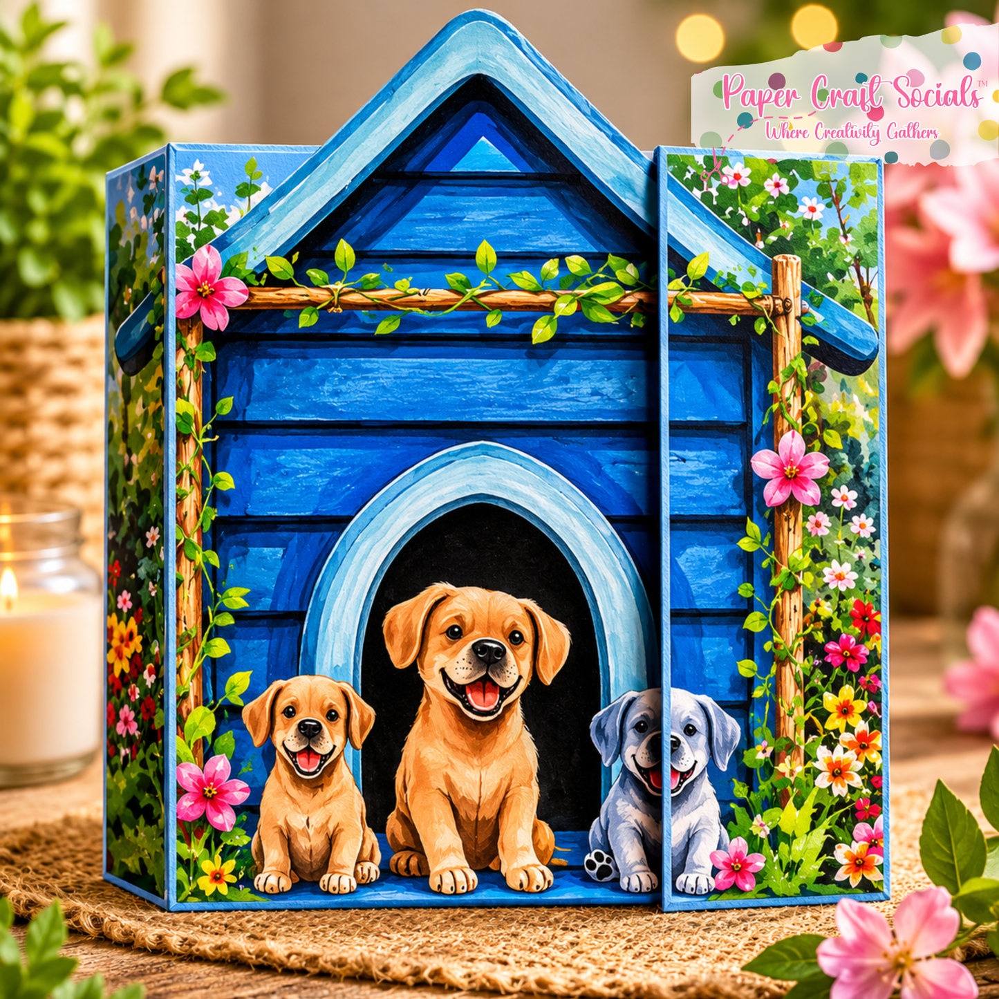 Pups in the Park: A Puppy-Themed Memory Keeper Paper Kit (paper only)
