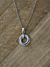 Load image into Gallery viewer, Platinum (Silver) Love Knot Pendant
