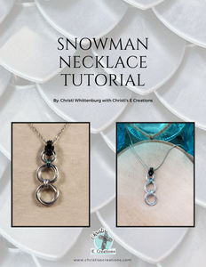 Chainmaille Snowman Necklace Tutorial