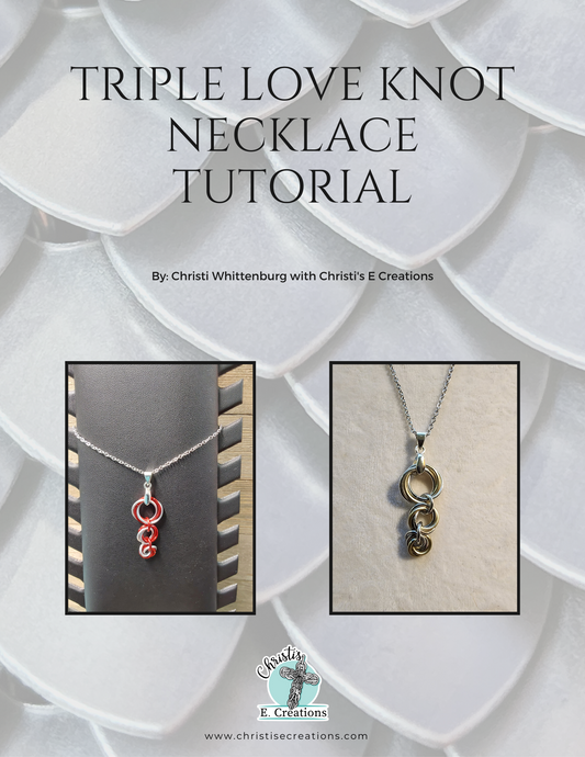 Triple Love Knot Pendant/Necklace Digital Dowload PDF Tutorial