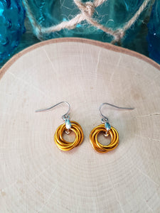 Marmalade Chainmaille Love Knot Earrings