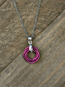 Solid Color Love Knot Necklace Kits